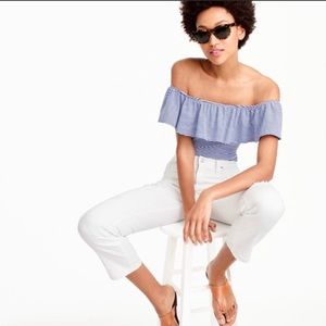 J. Crew Off The Shoulder Bodysuit Shirt